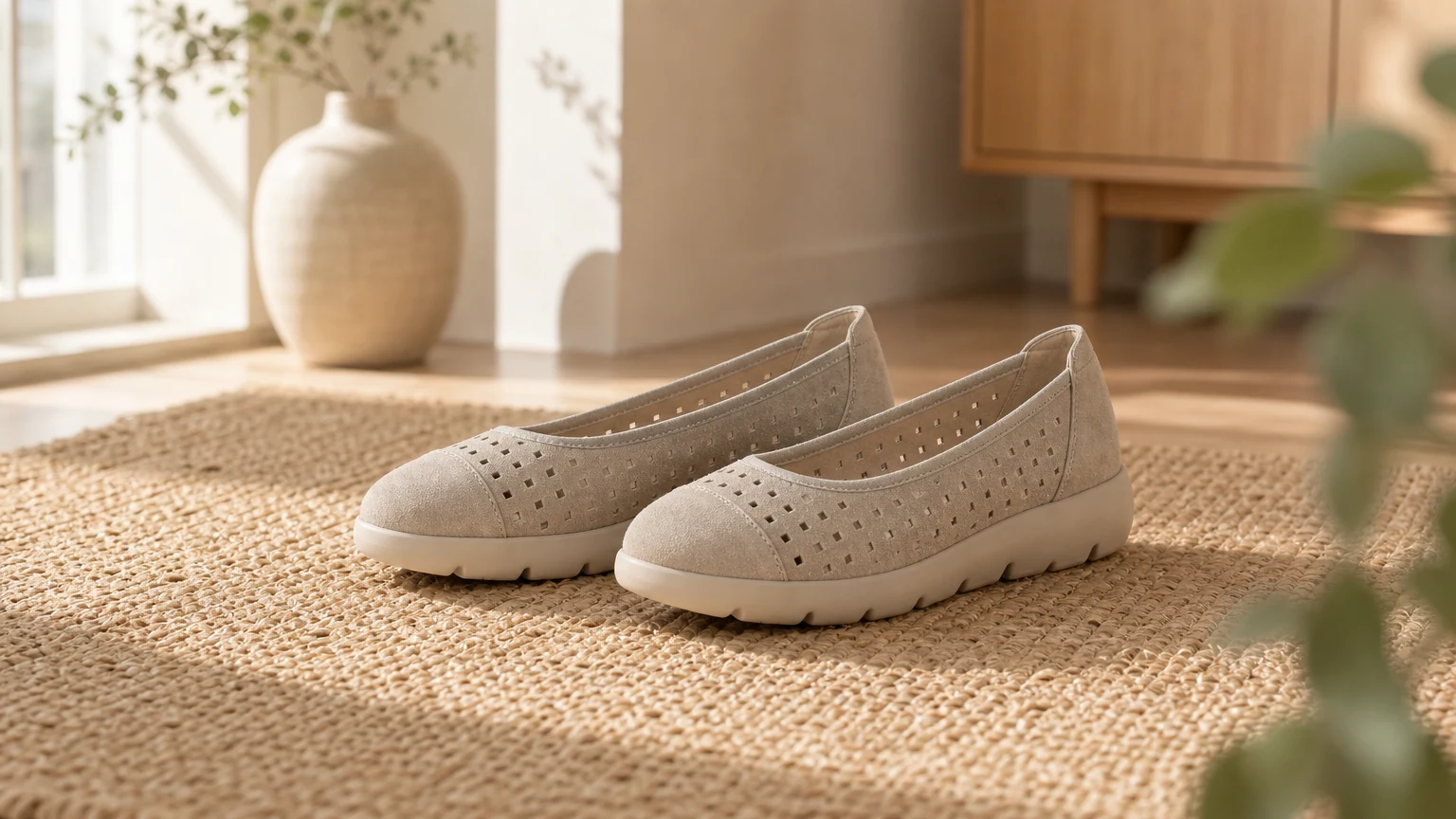 Mocassins de voyage aérés à enfiler conçus dans un style confortable au quotidien.